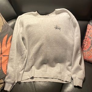 Stussy crewneck sweater gray